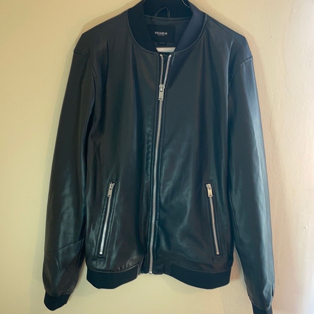 Black bomber lightweight jacket